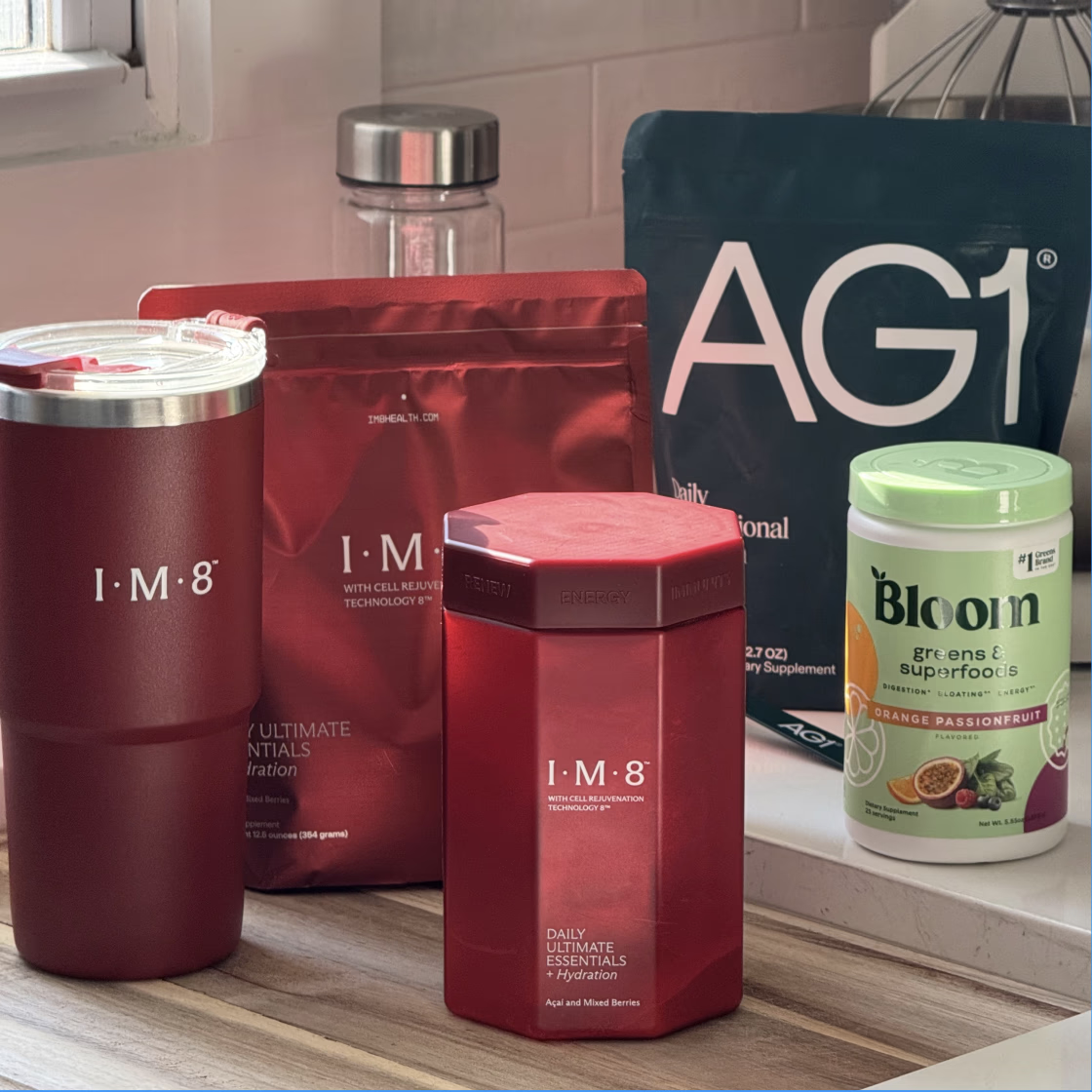 IM8, AG1, and Bloom products compared