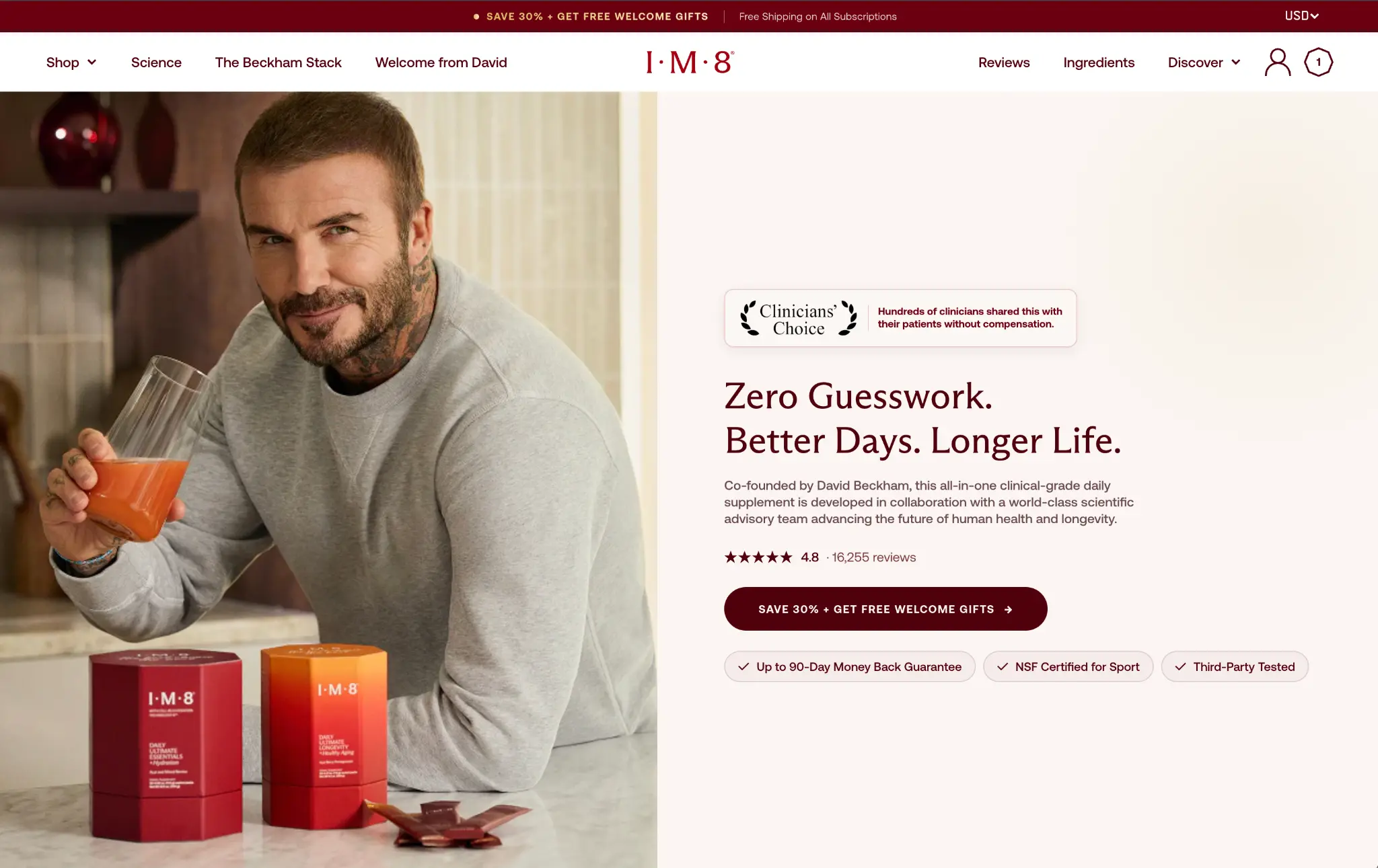 IM8 clinical trial results page